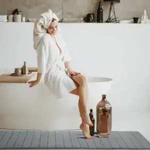 Alfombra antideslizante de baño grande