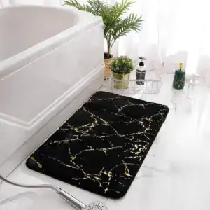 Alfombra de baño 60x90 efecto mármol
