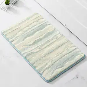 Alfombra de baño antideslizante de microfibra