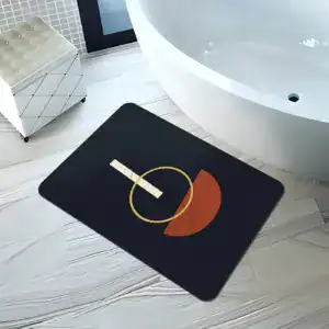 Alfombra de baño azul marino
