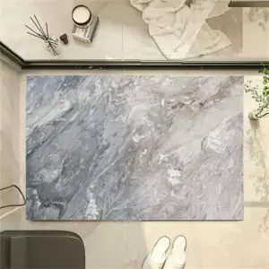 Alfombra de baño azul océano