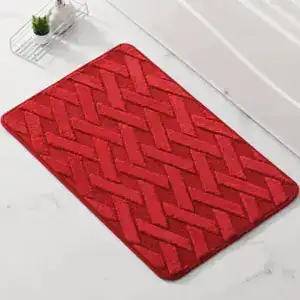 Alfombra de baño con estampado jacquard gris