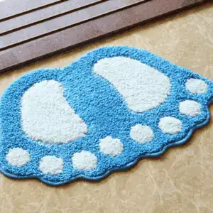 Alfombra de baño con forma de pies