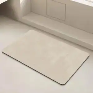 Alfombra de baño de diatomita beige