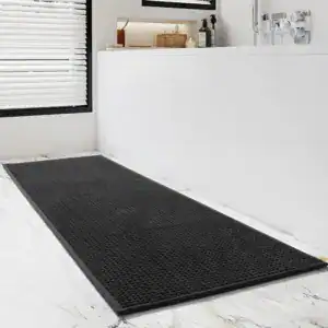 Alfombra de baño de fibra larga