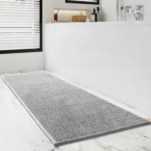 Alfombra de baño de fibra larga