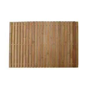 Alfombra de baño de madera