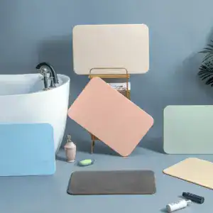 Alfombra de baño de piedra absorbente