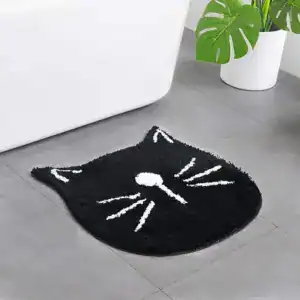 Alfombra de baño gato