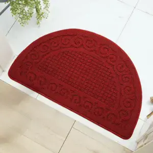Alfombra de baño granate