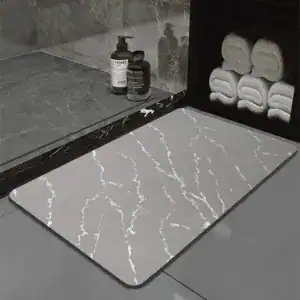 Alfombra de baño gris marengo