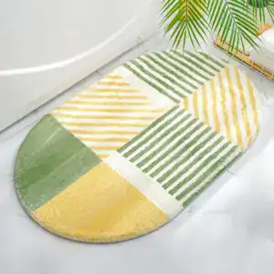 Alfombra de baño ovalada