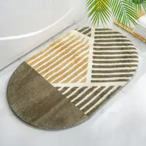 Alfombra de baño ovalada