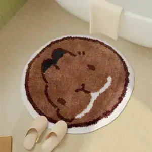 Alfombra de baño redonda