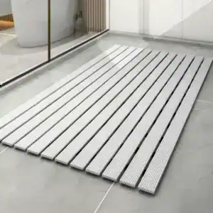 Alfombra de baño símil madera