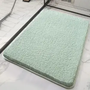 Alfombra de baño verde menta