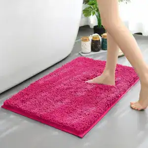 Alfombra de ducha de pelo largo