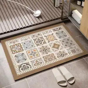 Alfombra vinílica de baño
