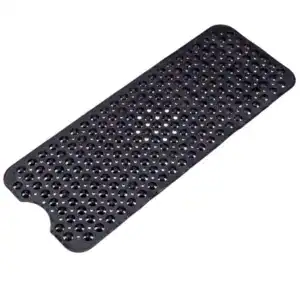 Alfombrilla de bañera antideslizante negra