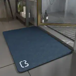 Alfombrilla de baño de diatomita flexible
