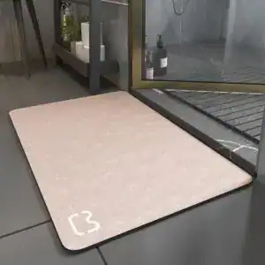Alfombrilla de baño de diatomita flexible