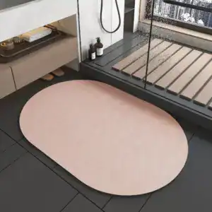 Alfombrilla de baño de tierra de diatomeas de estilo japonés