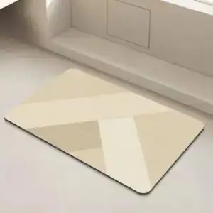 Alfombra de baño de diatomita beige