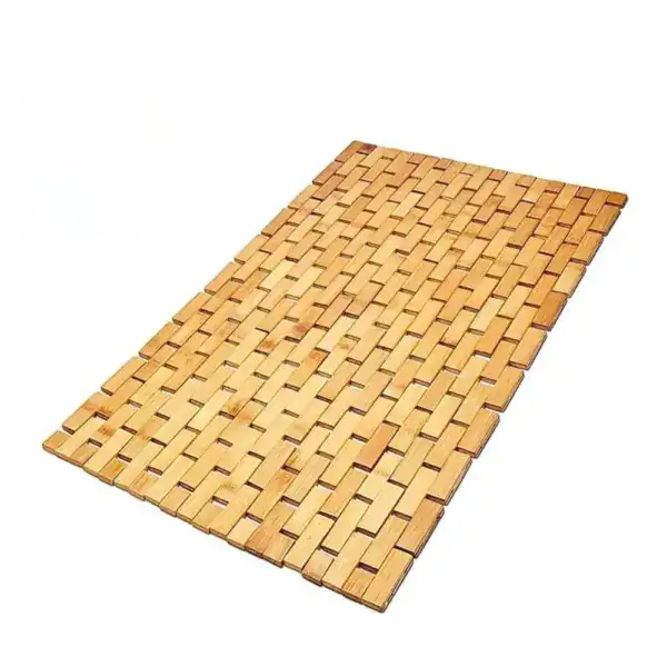 Alfombra de bambú para ducha