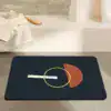 Alfombra de baño azul marino
