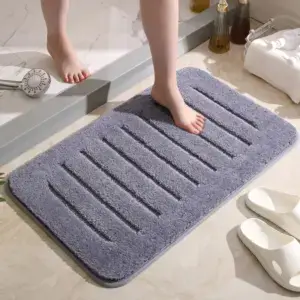 Tapete de baño gris