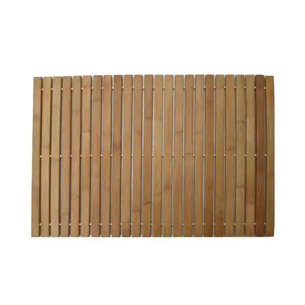 Alfombra de baño de madera