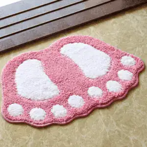 Alfombra de baño con forma de pies