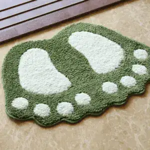 Alfombra de baño con forma de pies