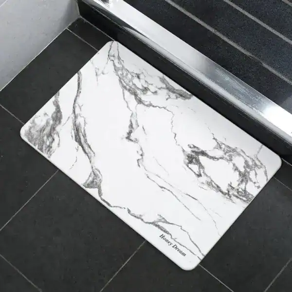 Alfombra de diatomita blanca