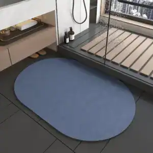 Alfombrilla de baño de tierra de diatomeas de estilo japonés