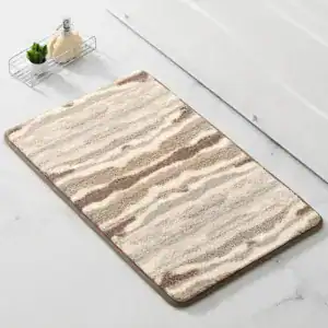 Alfombra de baño antideslizante de microfibra